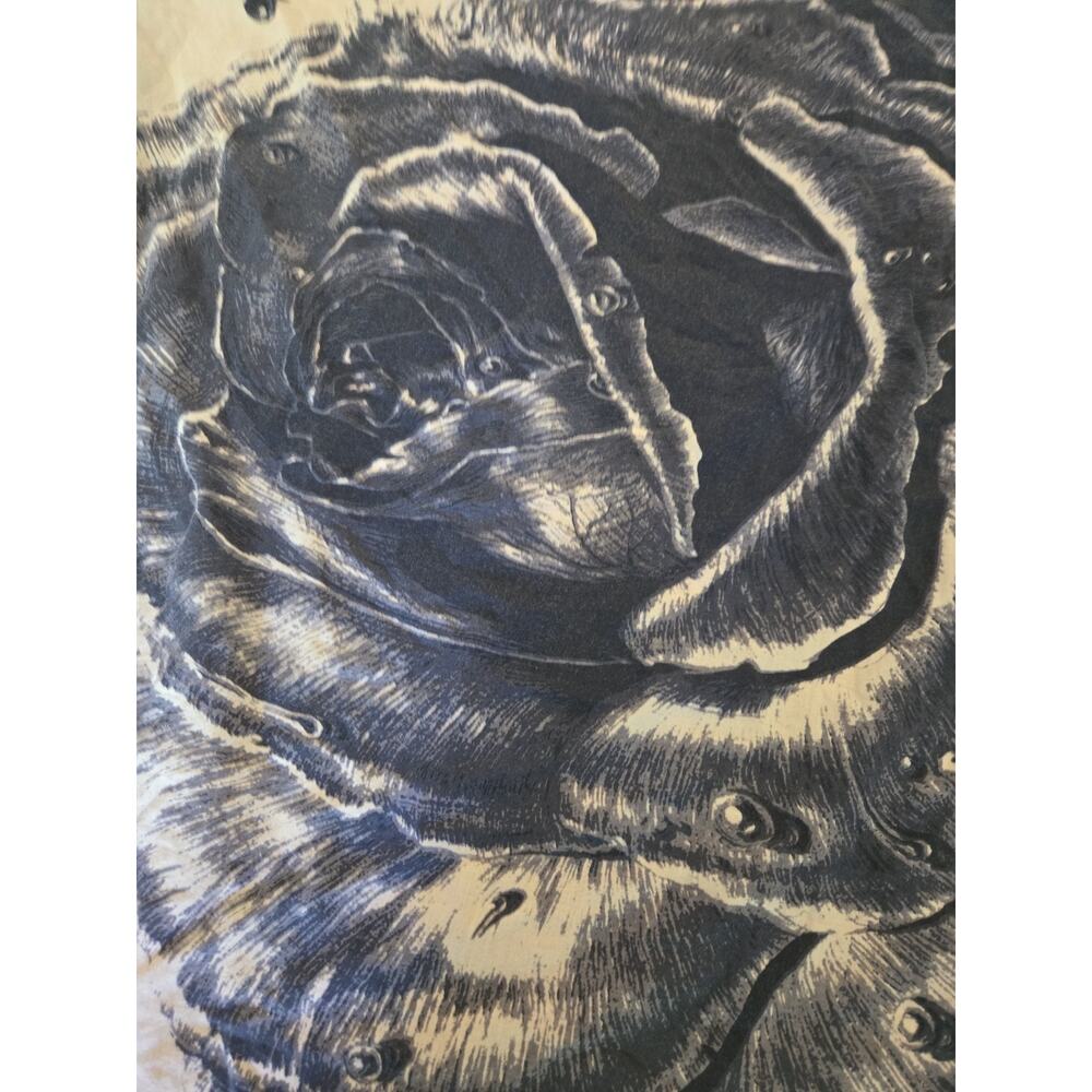 L.A.M.B. GWEN STEFANI Y2K Scarf Wrap ROSE HEARTS FLAMES 41X41 Cotton - Picture 2 of 6